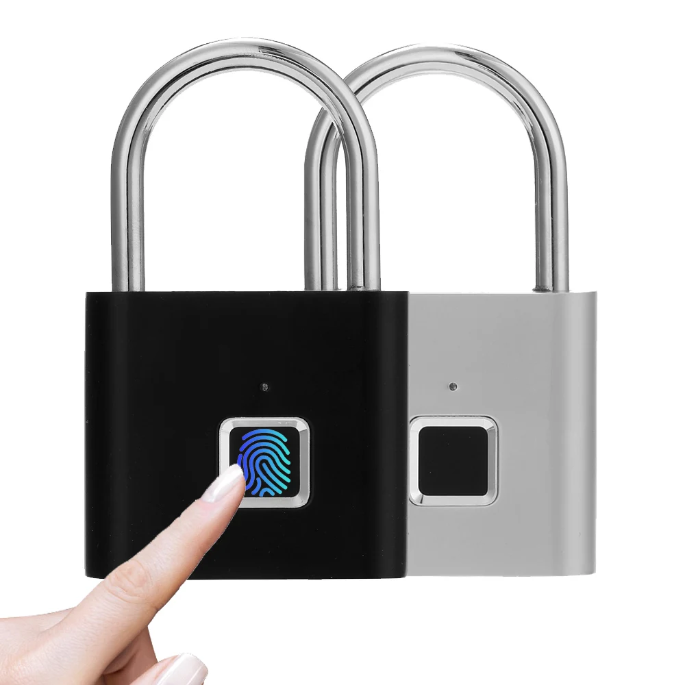 Умная безопасность без ключа USB Перезаряжаемый биометрический дверной замок Умный Замок быстрая разблокировка цинковый сплав металлический саморазвивающийся чип