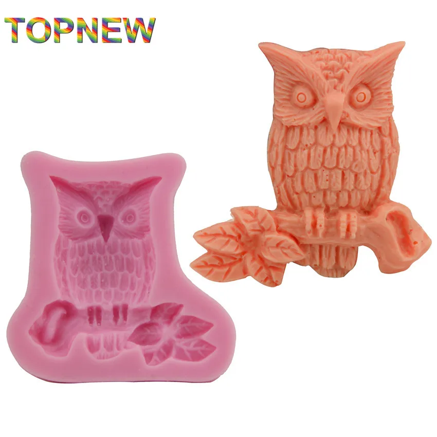 Новая силиконовая форма для торта в виде совы на ветке символа мудрости стильный