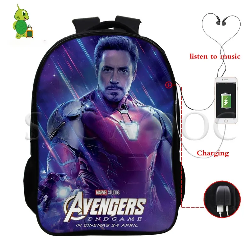 Многофункциональный рюкзак мстители Железный человек Халк Военные для мужчин и