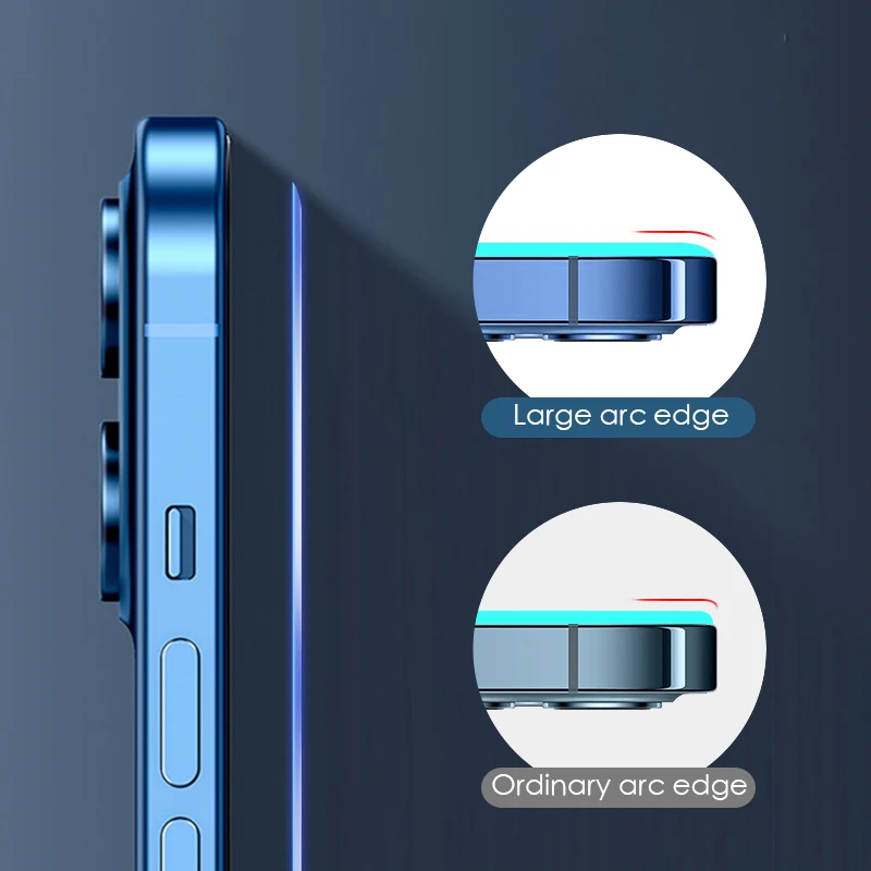 Премиум 2.5D большое дуговое стекло для iphone 12 Pro Max защита экрана покрытие
