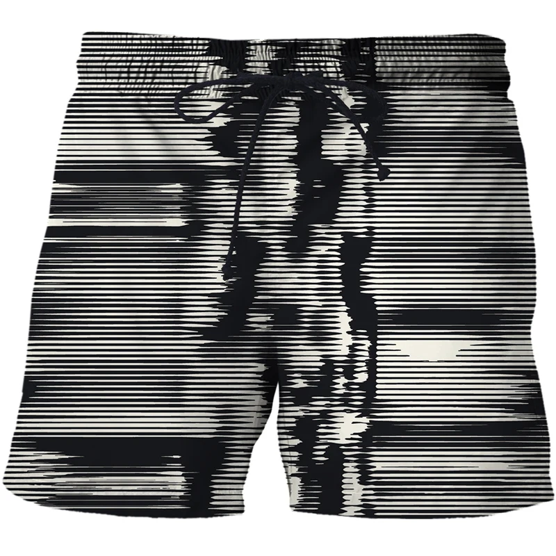 New Graffiti 3D Print Men's Beach Shorts Summer Swim Shorts Fashion Personality Men Swimming Trunks Sea Play Boy Short 2021