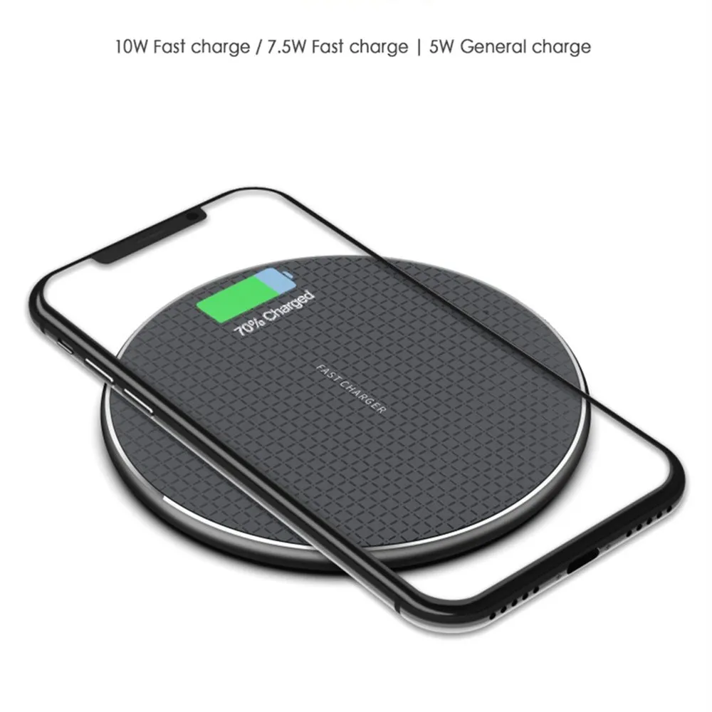 10w fast wireless charger for samsung galaxy s10 s9 s8 note 9 usb qi charging pad for xiaomi iphone 11 pro xs max xr x 8 plus 12 free global shipping
