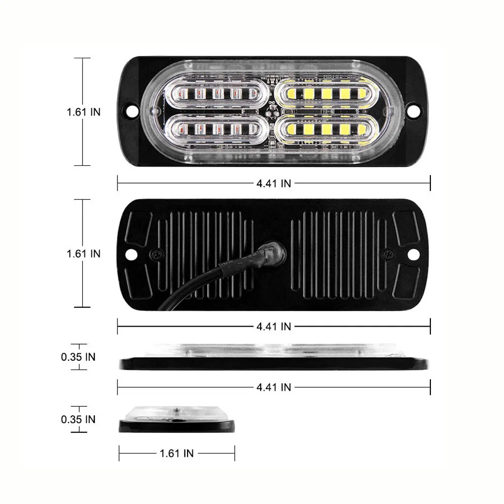 20 светодиодов яркое аварийное Предупреждение конструкция световой панели
