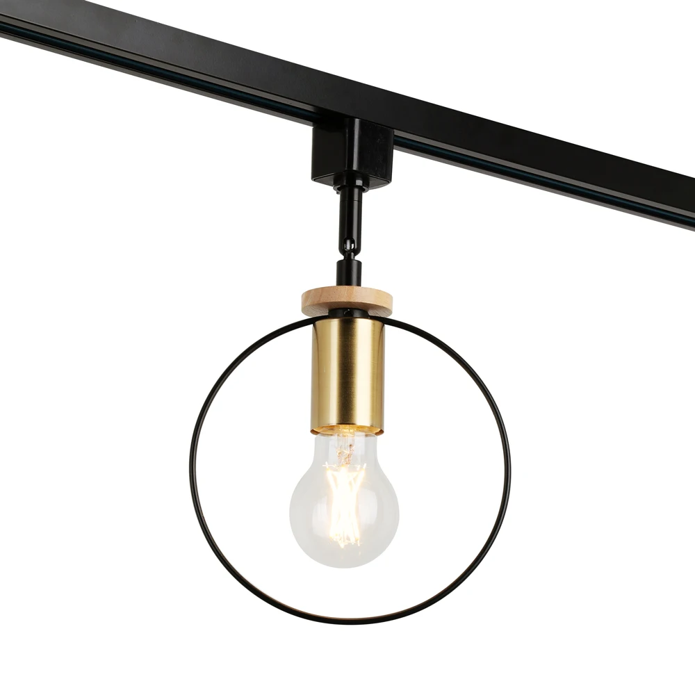 Скандинавская трековая лампа s винтажная кольцевая направляющая Macaron комнатное