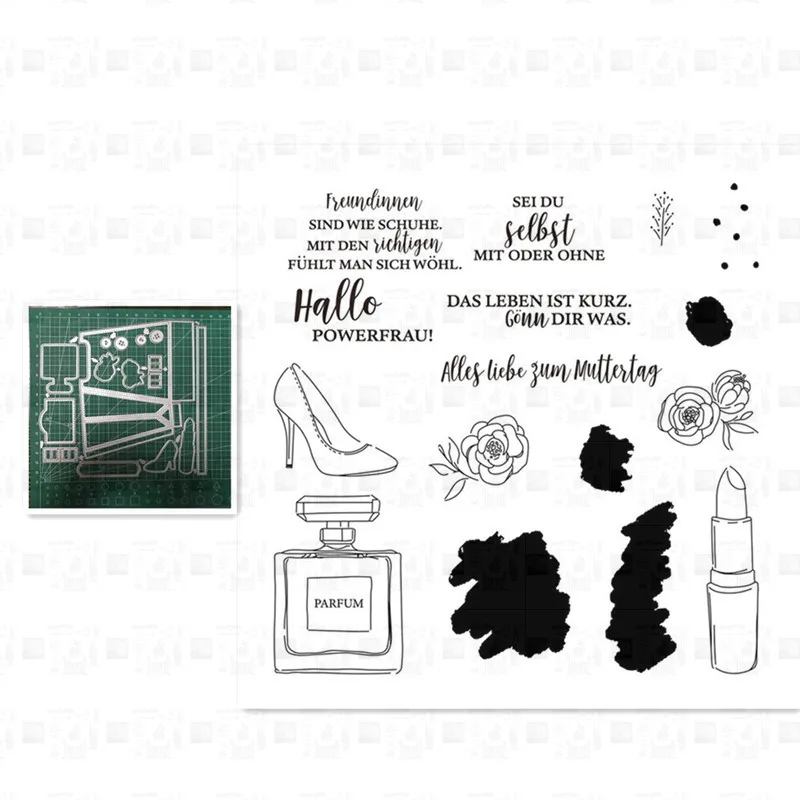 

Lipstick Metal Cutting Dies And Stamps Stencils for DIY Scrapbooking Stamp/photo Album Decorative Embossing Paper