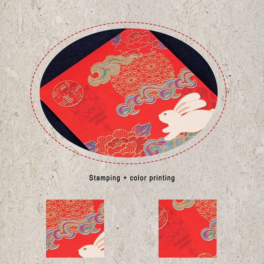 

2021 New Year Celebration Red Pocket Chinese New Year Of The OX Cartoon Red Envelopes For Lucky Money