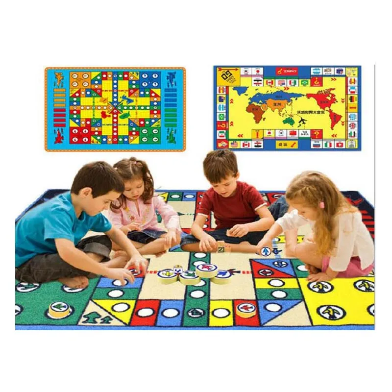 0 6 см толстый детский летающий шахматный коврик для ползания игровой одеяло
