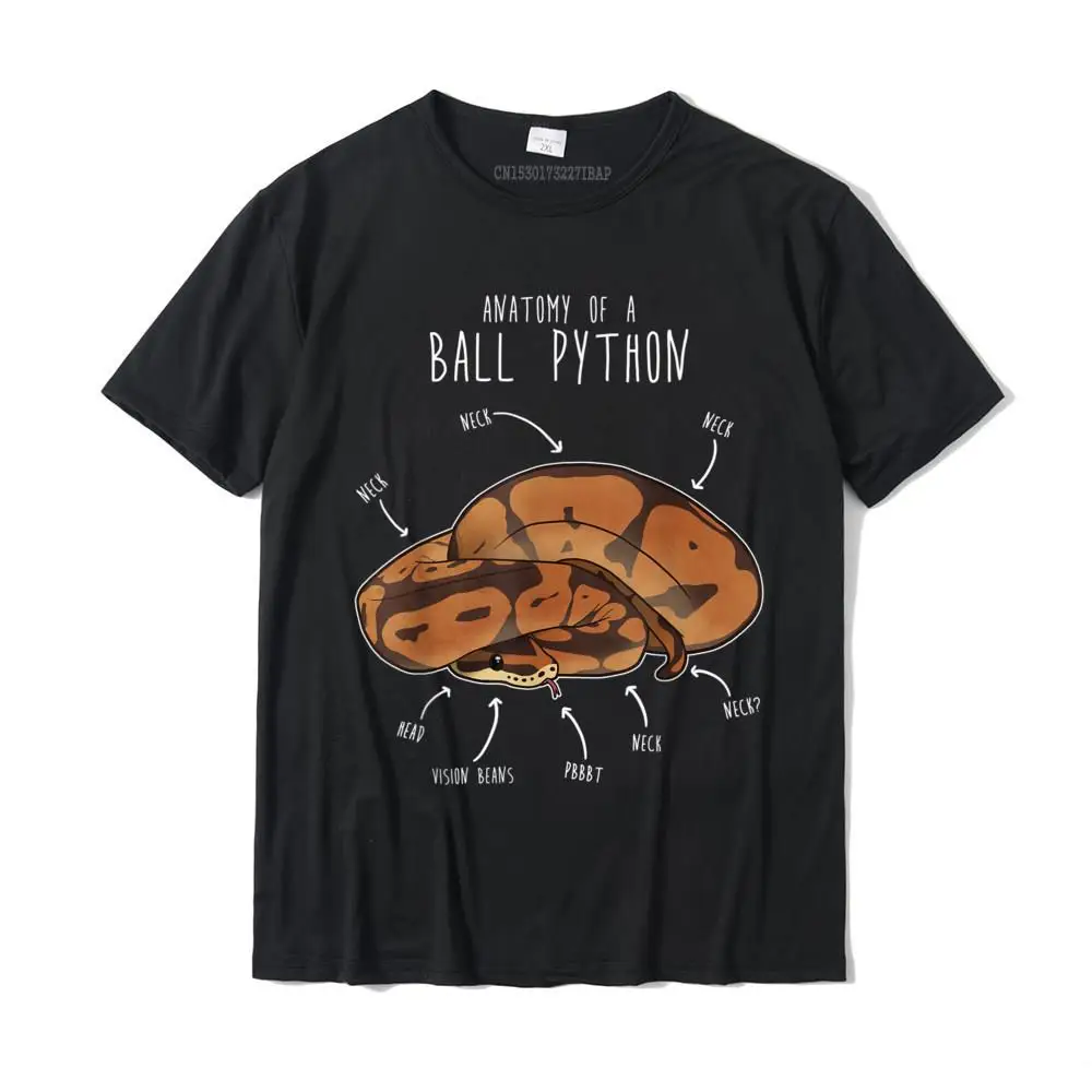 

Anatomy Of A Ball Python Funny Pet Reptile Snake Lover T-Shirt Retro Young T Shirt Simple Style Tops T Shirt Cotton Camisa