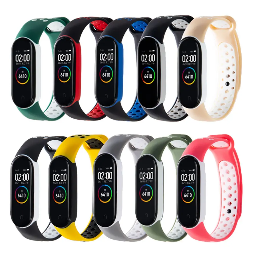 

Браслет для Xiaomi Mi Band 5 6, спортивный ремешок, мягкий силиконовый браслет для Xiaomi Mi Band 6, сменный Браслет для Miband 5