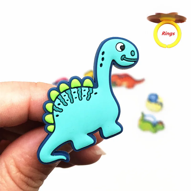 1 шт. милое животное палец кольцо динозавр значок ПВХ аксессуары для пальцев
