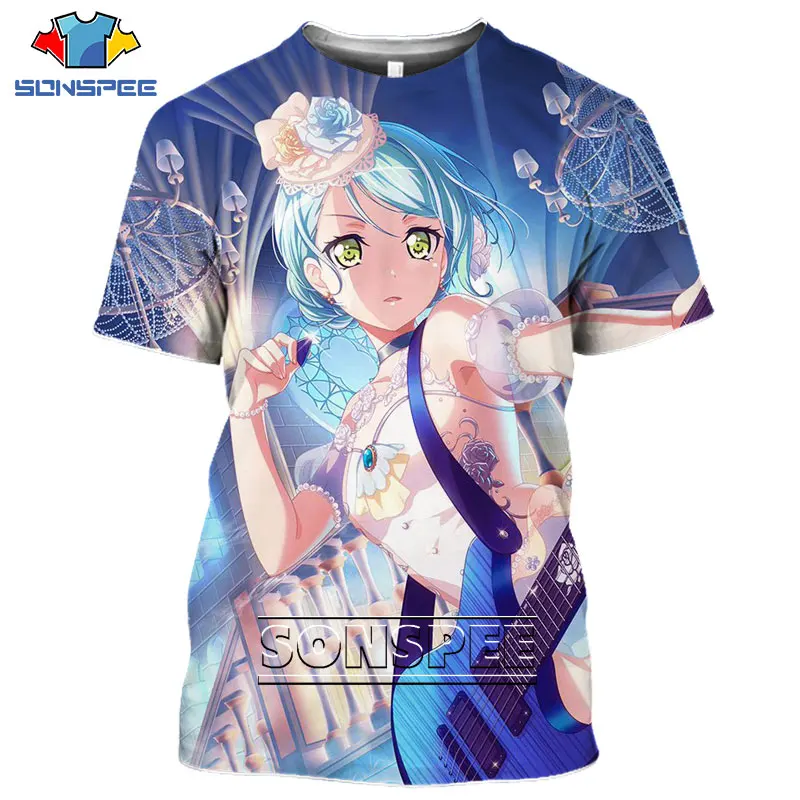 Футболка Мужская/Женская SONSPEE с 3D принтом пикантная одежда героями аниме