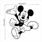 Дисней Микки Маус Наклейка на стену мультфильм виниловая наклейка на стену художественный декор Детская комната идеи интерьера комнаты Съемный дизайн