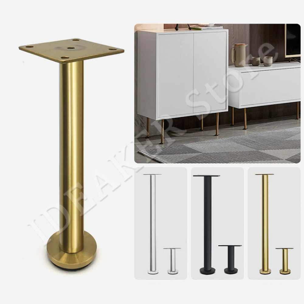 

4PCS Stainless Steel Furniture Foot Sofa Support Foot Bathroom Cabinet Foot Cabinet Foot Furniture Leg Hardware Accessories