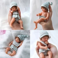 6 inch 15cm reborn slapen doll silicone full body levensechte kinderen anti stress reborn toy doll mini silicone reborn bab