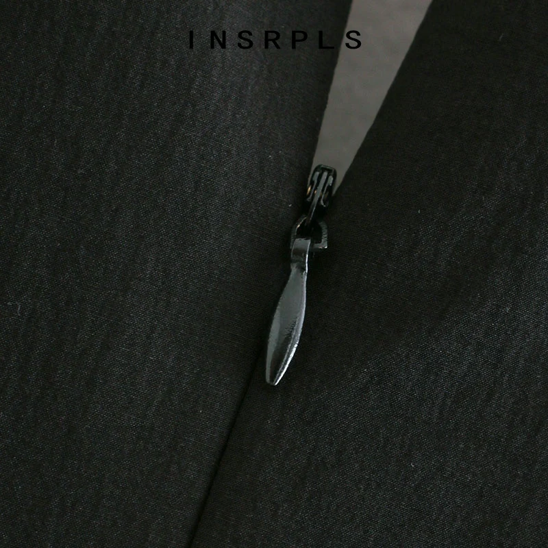 

INSPRLS Women Sexy Fashion With Shoulder Pads Pleated Bodysuits Vintage Sleeveless Back Zipper Female Playsuits Chic Tops