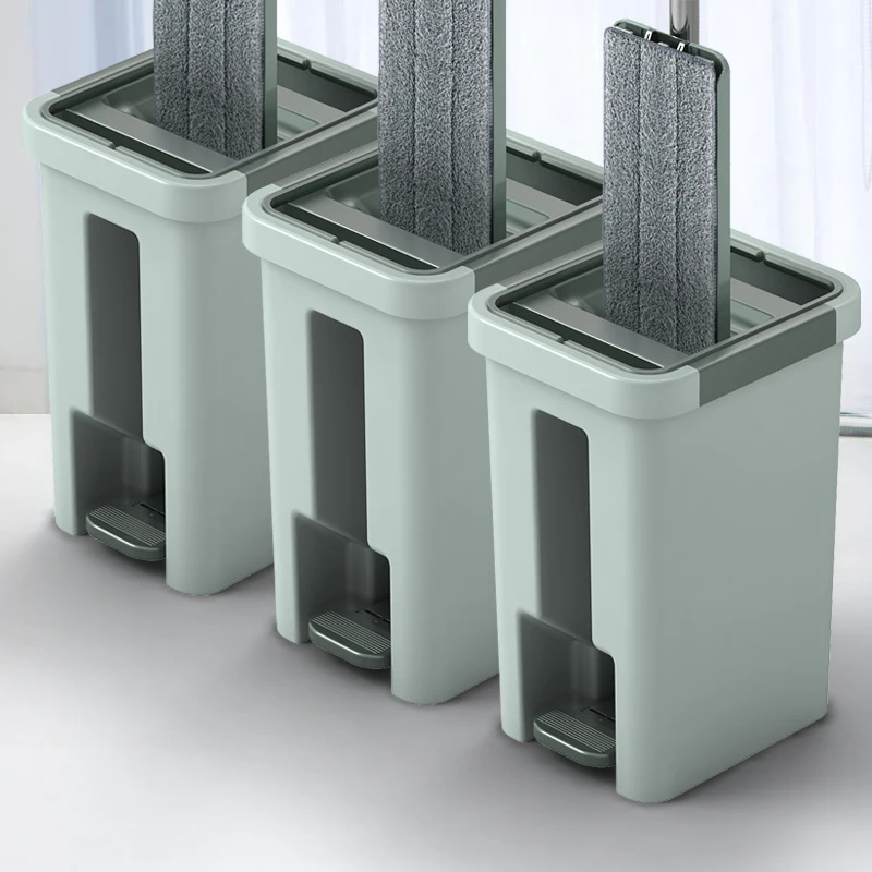 Mop bar rotation universal hand-free wash mop bucket home mopping artifact one drag dual-use ins lazy net | Дом и сад
