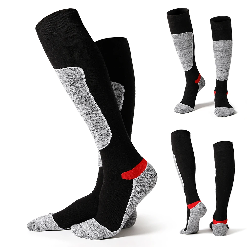 

3 Pairs Outdoor Sports Shocks Winter Terry Thermal Warm Stocking For Men Women Skiing Hiking Climbing Basketball Football Soccer