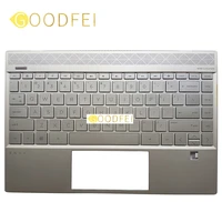 new original for hp envy 13 13 aq 13 aq0007tx tpn w144 laptop palmrest upper case us keyboard silver l53415 001