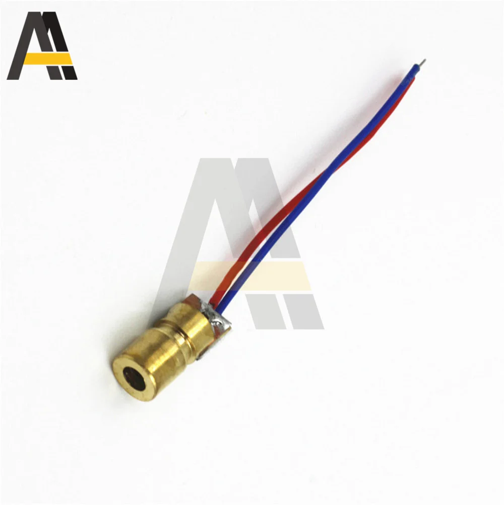 

10PCS 5V 650nm 5mW Adjustable Laser Dot Diode Module Dotted Red Copper Head Mini Laser Pointer