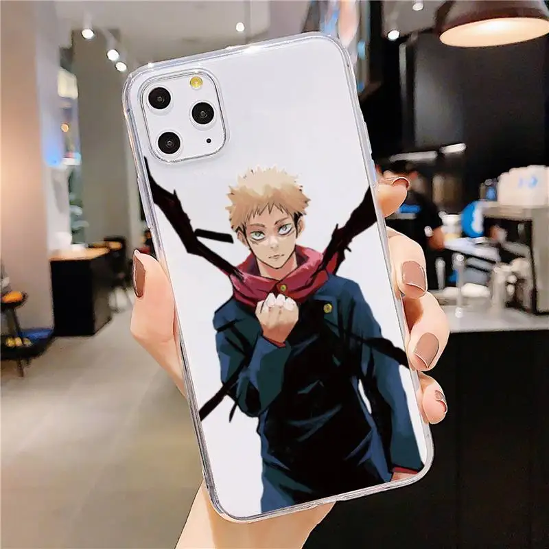 

Jujutsu Kaisen Japan anime cool Phone Case Transparent soft For iphone 5 5s 5c se 6 6s 7 8 11 12 plus mini x xs xr pro max