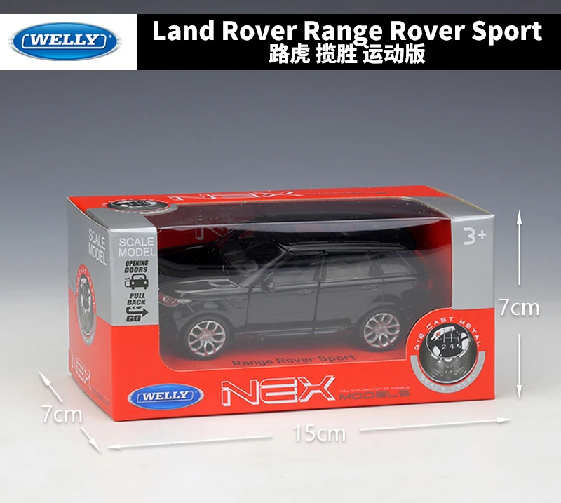 Литая модель автомобиля WELLY в масштабе 1:36 Land Rover Range Sport SUV из металлического сплава