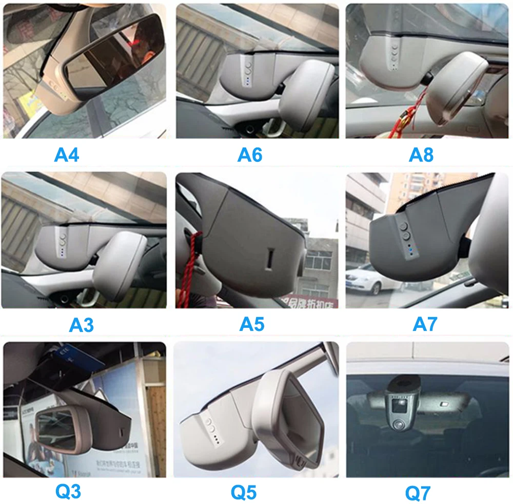 Jabriel Скрытая 1080P Автоматическая Автомобильная камера dash cam 24 часа в сутки Регистраторы сзади Камера для audi a3 8p 8v a4 b8 b6 b7 a6 c5 c6 c7 a5 a1 q5 q7
