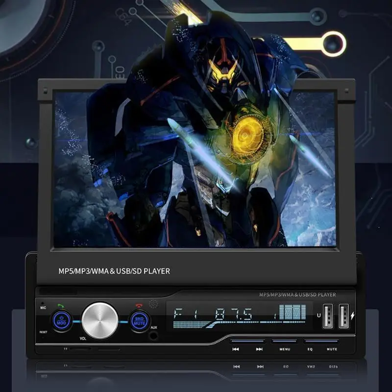 Автомобильная стереосистема T100G 7 дюймов MP5 плеер RDS FM AM радио Bluetooth USB AUX головное