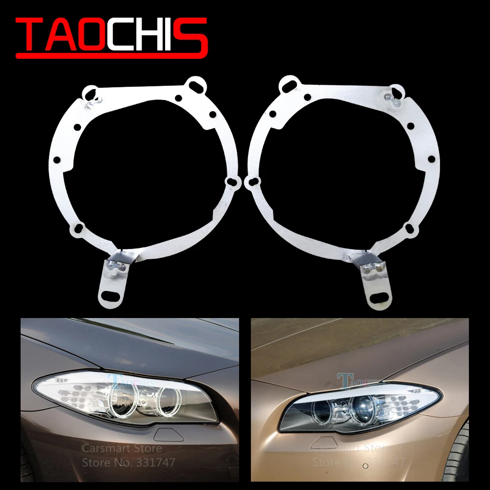 

Taochis Car-Styling Frame Adapter Module Set DIY Bracket Holder for BMW 5 Series Hella 3 5 G3 G5 Projector Lens Support