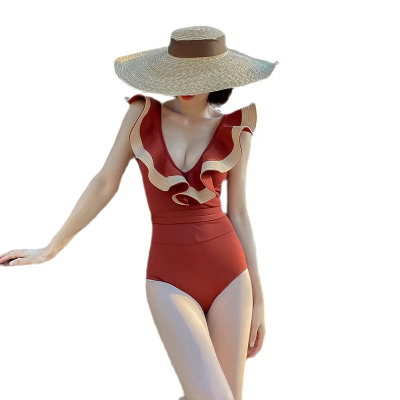 

Swim Suit For Women Swimsuit Ladies Lady One Piece New 2020 Sexy Falbala Hot Bathing Sierra Surfer Swimwear Bikini Large Size