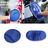 wool soft car wash gloves cleaning brushcar wash washing car cleaning auto care clean detailing gloves tools microfiber aut q3h7