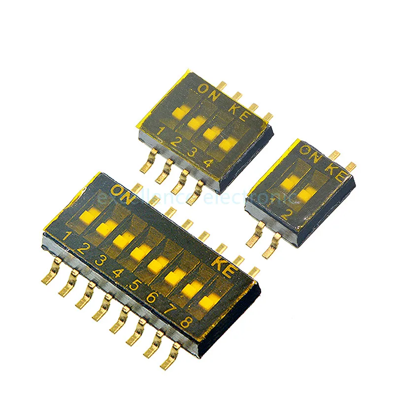 Переключатель Dip с шагом 1 27 мм 5 шт. SMD SMT 1/2/3/4/5/6/8 позиций | Строительство и ремонт