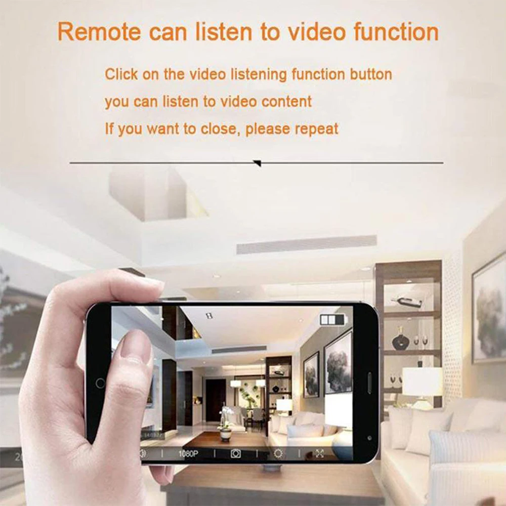 IP-камера HD 1080P Wi-Fi беспроводная ночное видение обнаружение движения поддержка