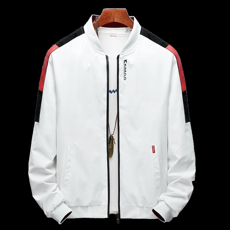 

2021 new men's jacket spring and autumn models 6865 black jacket pilot baseball uniform casual top- (6865)