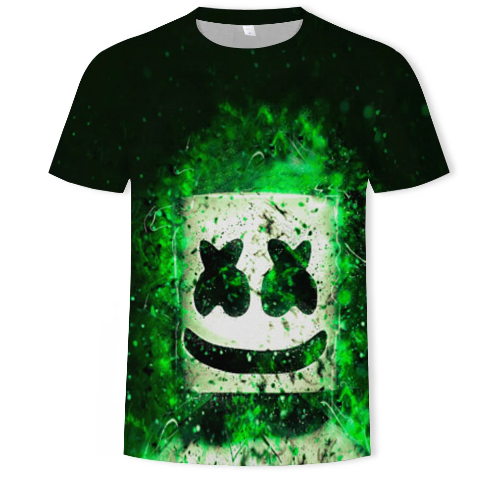 

Men's 3DT Shirt Disco Dj Rock Men's Party Music Sound Activation Led T-shirt Up and Down Punk Flashing Equalizer Men's Tshir