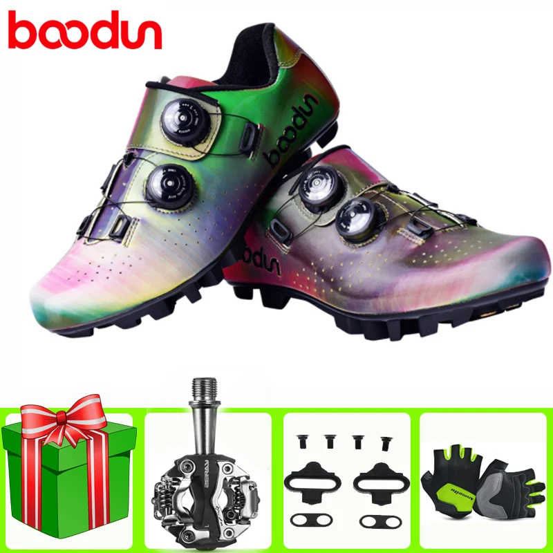 

BOODUN New Cycling Shoes Sapatilha Ciclismo MTB Breathable Mountain Bike Racing Self-Locking Athletic Bicycle Bicicleta Carreter