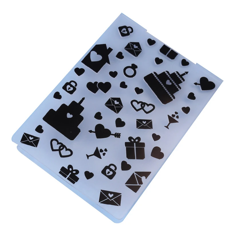 1PCS Plastic Template Embossing Folder For Scrapbooking Photo Album Paper Card Craft Making Wedding Decoration Stencil | Дом и сад