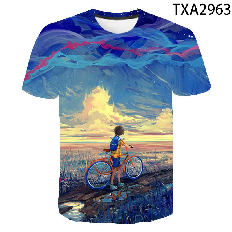 

2021 New Boy Girl Kids Graffiti Fashion Men Women Children 3D Printed T Shirt Summer Short Sleeve Casual Cool Tops Tee