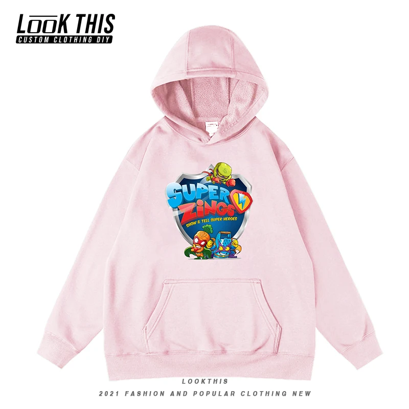 

Superzings Teenage Cartoon Boys Oversized Hoodies Tops Kids Spring Long Sleeve Sweatshirts Children Loose Hoodie Teens Clothes