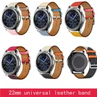 22 мм amazfit 1 2s 3 GTR pace Huawei GT 2 honor magic ремешок для samsung galaxy watch 46 мм s3 pebble time zenwatch кожаный ремешок