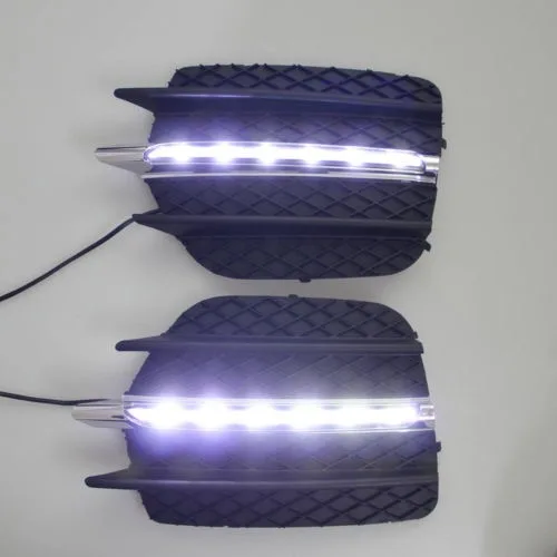 2 шт. белые дневные ходовые огни для BMW X6 E71 2010 2011 2012 DRL Противотуманные фары |
