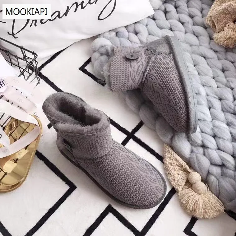 Австралийские высококачественные зимние сапоги 2019 натуральная овчина 100%