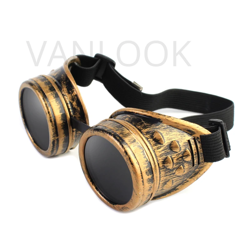 Модные праздничные солнцезащитные очки в стиле панк стимпанк-рок Необычные