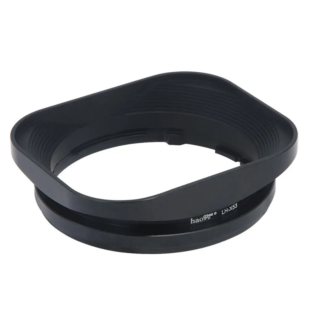 Quadrada da Capa da Lente do Metal de Haoge Lh-x53 para a Lente f2 de Fuji Máscara F14 Xf18mm xf 35mm F1.4 r – Xf35mm