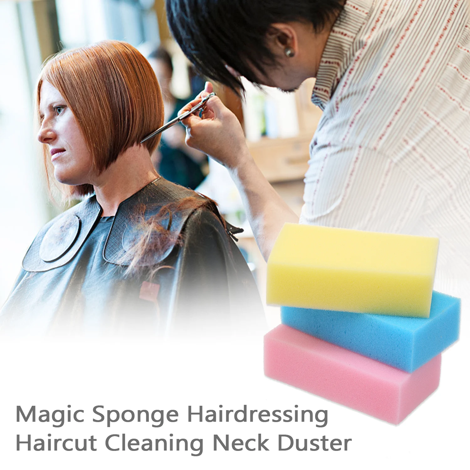Парикмахерская волшебная губка для мытья шеи Стрижка сломанные волосы щетка