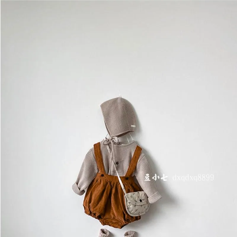 73 100 детский осенний вельветовый комбинезон корейские шаровары для маленьких