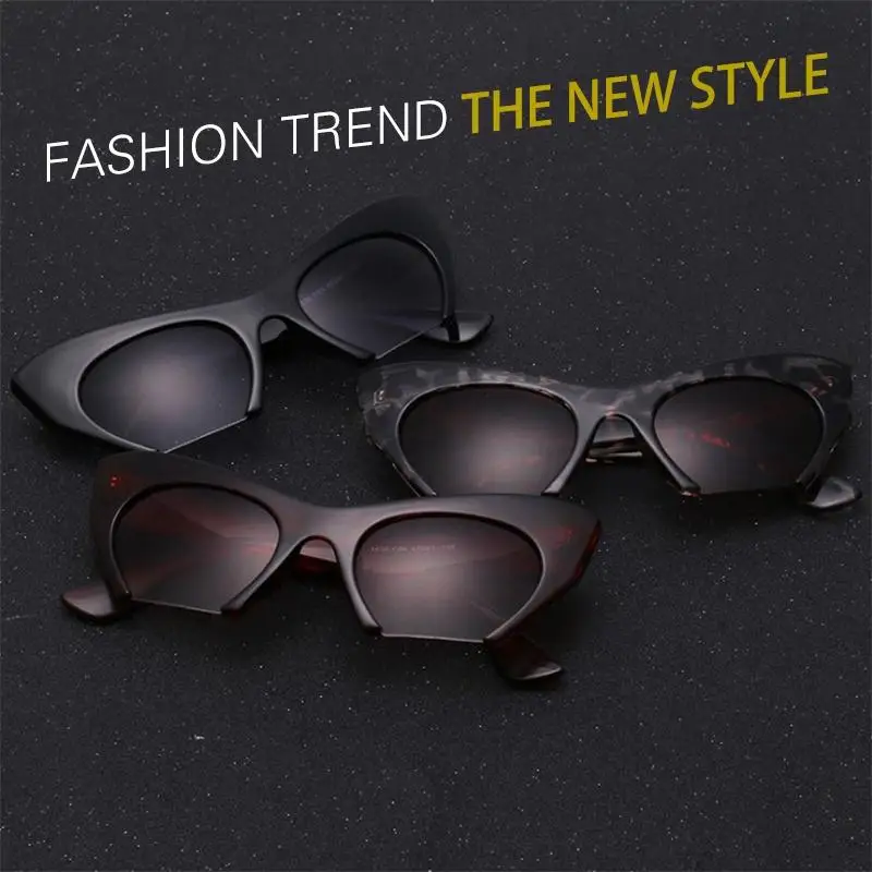 Леопардовые кошачьи глаза очки женские летние уличные персонализированные