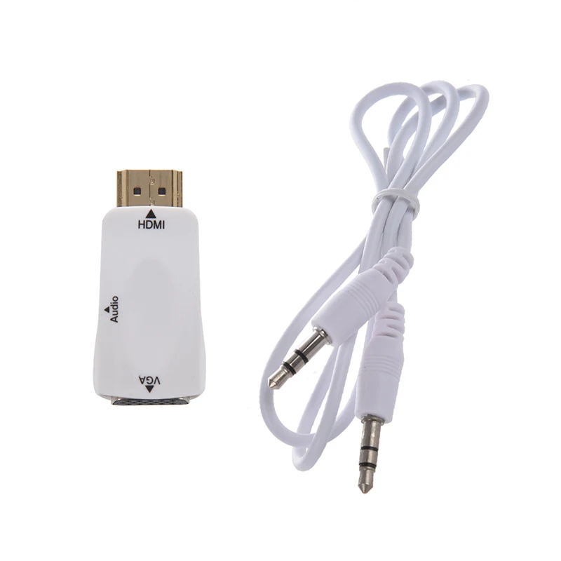1080P HDMI папа к VGA Женский адаптер видео конвертер с аудио выходом | Электроника