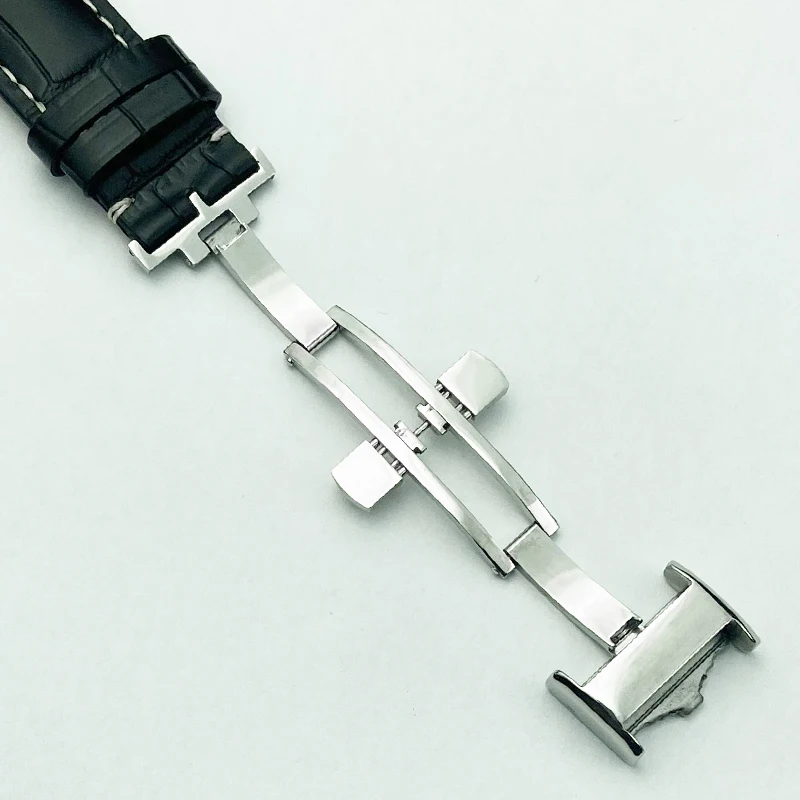 19mm 20mm 21mm Watch Band for Longines L2 Watch Strap Leather Watchband Genuine Leather Brand Strap Black Belt Men Bracelets