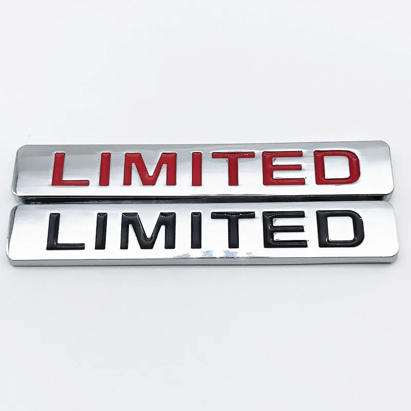 Металлическая Автомобильная наклейка с ограниченными буквами для задней двери