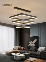 simple modern home dining room light luxury nordic minimalist square living room chandelier